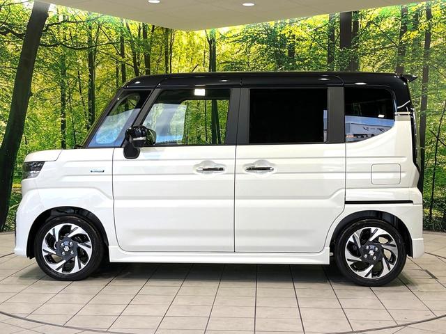 スペーシアカスタム ハイブリッドXS 届出済未使用車 両側電動スライドドア 衝突被害軽減システム レーダークルーズ コーナーセンサー ステアリングヒーター LEDヘッド オートハイビーム オートライト オートエアコン 純正15アルミ(45枚目)