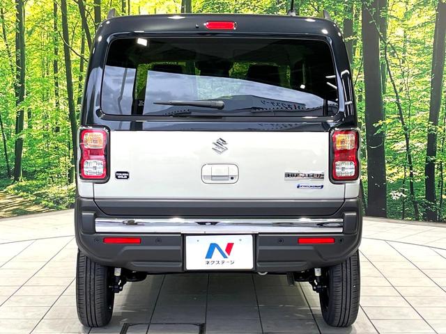 ハスラー タフワイルド　届出済未使用車　衝突被害軽減システム　コーナーセンサー　前席シートヒーター　アダプティブクルーズコントロール　禁煙　ＵＳＢソケット　革巻ステアリング　純正１５インチＡＷ　ＬＥＤヘッド　電動格納ミラー（15枚目）