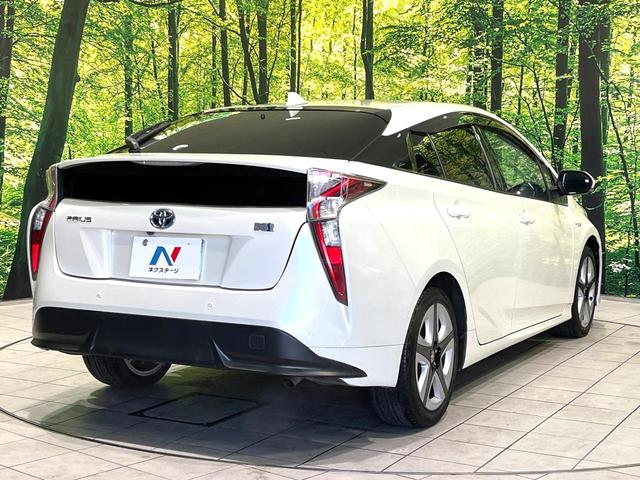 プリウス Aツーリングセレクション 純正ナビ バックカメラ レーダークルーズコントロール ブラインドスポットモニター 前席シートヒーター 禁煙 LEDヘッドライト 合皮黒レザー 純正17インチAW スマートキー 駐車支援システム(17枚目)