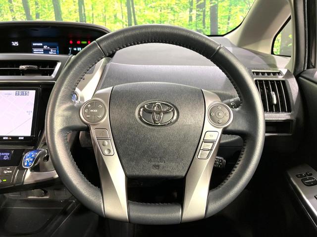 プリウスアルファ Ｓツーリングセレクション　純正９型ナビ　バックカメラ　セーフティセンス　レーダークルーズコントロール　ＥＴＣ　禁煙　革巻ステアリング　ＬＥＤヘッドライト　スマートキー　ステアリングスイッチ　ドラレコ　オートライト（12枚目）