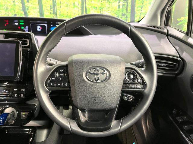 プリウス Ｓセーフティプラス　９型ナビ　バックカメラ　レーダークルーズコントロール　駐車支援システム　ドラレコ　禁煙　革巻ステアリング　ＬＥＤヘッドライト　ステアリングスイッチ　ＥＴＣ　電動格納ミラー　オートエアコン（11枚目）