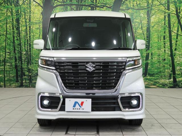 ハイブリッドXS SDナビ 禁煙車 両側電動スライドドア スズキセーフティサポート LEDヘッドライト 純正14AW シートヒーター ハーフレザーシート オートライト オートエアコン ロールサンシェード ETC(15枚目)
