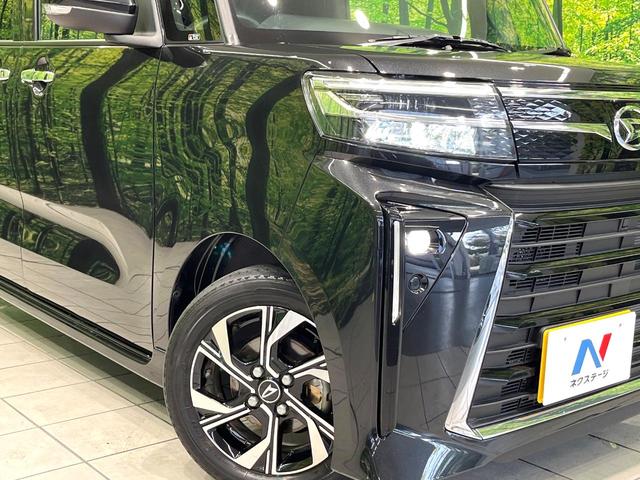 タント カスタムX 純正ディスプレイオーディオ 両側電動スライドドア バックカメラ スマートアシスト 前席シートヒーター スマートキー ハーフレザーシート LEDヘッド&フォグランプ ETC アイドリングストップ 禁煙車(12枚目)