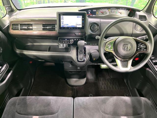 Ｎ－ＢＯＸカスタム Ｇ・Ｌホンダセンシング　純正ＳＤナビ　両側電動スライドドア　バックカメラ　衝突被害軽減システム　スマートキー　ＬＥＤヘッド　ビルトインＥＴＣ　純正１４インチアルミ　オートハイビーム　車線逸脱警報　オートライト　禁煙（2枚目）