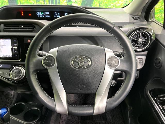 アクア Ｇ　純正ＳＤナビ　バックカメラ　セーフティセンス　クルーズコントロール　ＥＴＣ　スマートキー　Ｂｌｕｅｔｏｏｔｈ再生　フルセグＴＶ　車線逸脱警報　オートマチックハイビーム　禁煙車　アームレスト（11枚目）