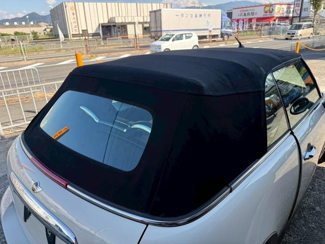 ＭＩＮＩ クーパーＳ　コンバーチブル　６万キロ台　ナビ　ＴＶ付　車検整備付　修復歴無　正規ディーラー車　タイミングチェーン　ステムシール交換（77枚目）