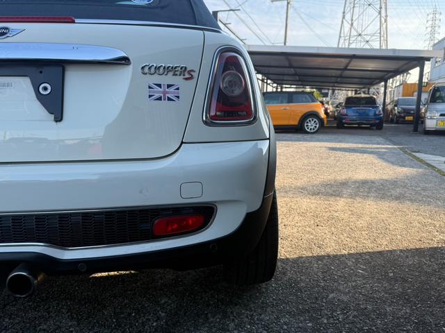 ＭＩＮＩ クーパーＳ　コンバーチブル　車検整備付　ハーフレザーシート　ＥＴＣ付き　修復歴無　正規ディーラー車（35枚目）