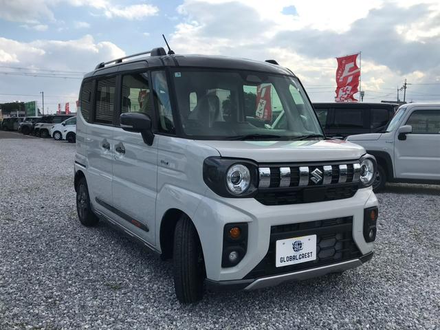 スペーシアギア ハイブリッドXZ 両側パワースライドドア ステアリングヒーター 運転席・助手席シートヒーター ルーフレール アダプティブクルーズコントロール ロールサンシェード USBポート ステアリングスイッチ シートバックテーブル(4枚目)