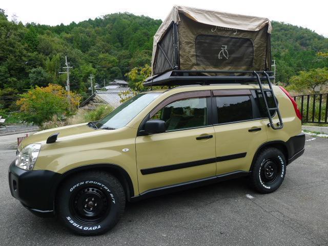 20X 4WD ルーフテント・サイドオーニング付きキャリア搭載 キャンプ仕様 新品タイヤ オープンカントリー リフトアップ新品サス トヨシマonesus ETC バックカメラ ナビ テレビ 衝突安全ボディ(5枚目)