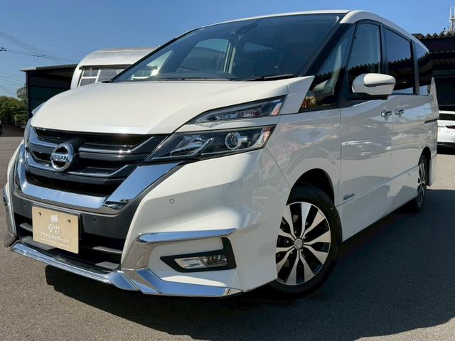 セレナ ハイウェイスター　Ｖセレクション　インテリジェントルームミラー　アラウンドビューモニター　プロパイロット　エマージェンシーブレーキ　インパル前後スポイラー　両側パワースライドドア　Ｂｌｕｅｔｏｏｔｈ機能　ステアリングリモコン（7枚目）