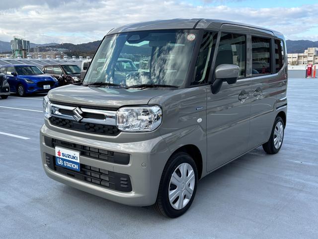 スペーシア HYBRID G 社用車 全方位カメラ メーカーナビゲーション Bluetooth オートライト 前後障害物センサー アイドリングストップ 衝突軽減ブレーキ 車線逸脱防止システム スズキ認定中古車 全国保証(3枚目)