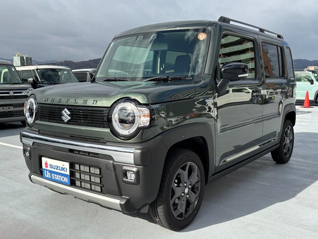 ハスラー タフワイルド　３型　／　弊社社用車　弊社社用車　アダクティブクルーズ　フロントシートヒーター　オートライト　ＬＥＤヘッドライト　ＬＥＤフォグランプ　１５インチアルミ　衝突軽減ブレーキ　車線逸脱防止システム　スズキ認定中古車　全国保証（5枚目）