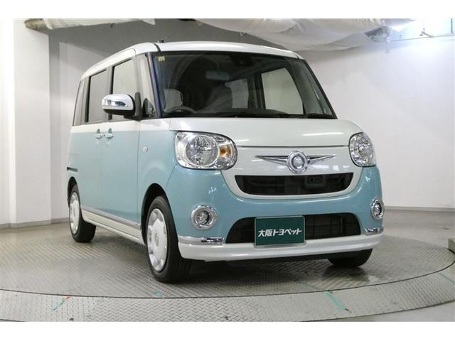 ムーヴキャンバス Ｘリミテッドメイクアップ　ＳＡＩＩ　横滑り防止システム　アイドルストップ　セキュリティ　運転席助手席エアバッグ　ナビＴＶ　キーフリーシステム　ワンセグＴＶ　オートエアコン　スマートキー　ＥＴＣ　ベンチシート　ＡＢＳ　パワーウィンドウ（3枚目）