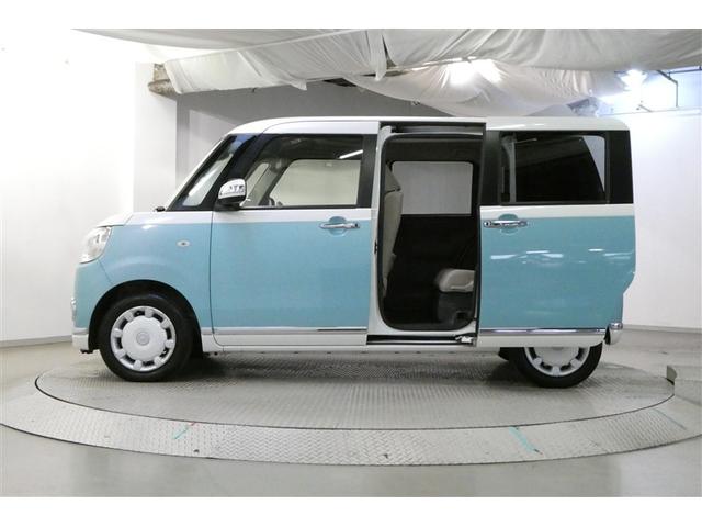 ムーヴキャンバス Ｘリミテッドメイクアップ　ＳＡＩＩ　横滑り防止システム　アイドルストップ　セキュリティ　運転席助手席エアバッグ　ナビＴＶ　キーフリーシステム　ワンセグＴＶ　オートエアコン　スマートキー　ＥＴＣ　ベンチシート　ＡＢＳ　パワーウィンドウ（5枚目）