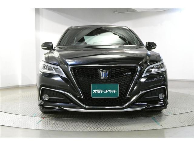 クラウンハイブリッド RSアドバンス 地デジ 衝突被害軽減装置 ドライブレコーダ エアロ 黒革シート LEDヘットライト 後カメラ クルコン AC Pシート エアバッグ ナビTV セキュリティーアラーム 100V充電 キーフリー アルミ(2枚目)