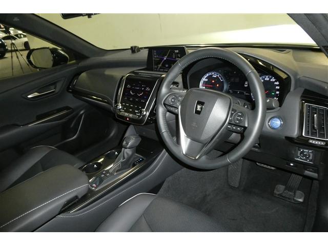 クラウンハイブリッド RSアドバンス 地デジ 衝突被害軽減装置 ドライブレコーダ エアロ 黒革シート LEDヘットライト 後カメラ クルコン AC Pシート エアバッグ ナビTV セキュリティーアラーム 100V充電 キーフリー アルミ(12枚目)