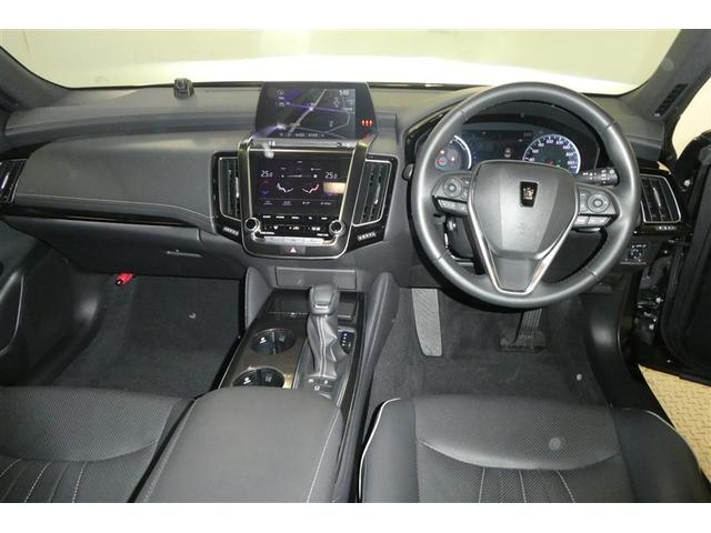 クラウンハイブリッド RSアドバンス 地デジ 衝突被害軽減装置 ドライブレコーダ エアロ 黒革シート LEDヘットライト 後カメラ クルコン AC Pシート エアバッグ ナビTV セキュリティーアラーム 100V充電 キーフリー アルミ(17枚目)