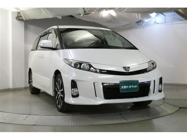 エスティマ アエラス ESC Rカメラ イモビライザー DVD再生可能 地デジTV メモリナビ Sキー ナビTV デュアルエアバック エアロ エアコン アルミ PS クルコン Wエアコン ETC 3列 パワーウィンドウ(3枚目)