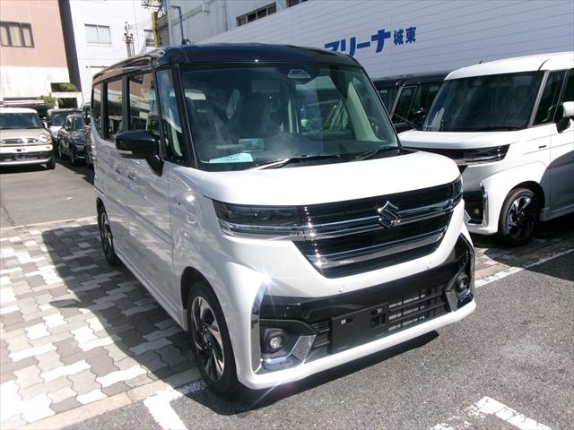 スペーシアカスタム ハイブリッドＸＳターボ　２トーンルーフ　スズキ保証付　デュアルセンサーブレーキサポートＩＩ　パーキングセンサー　ヘッドアップディスプレイ　アダプティブクルーズコントロール　フルＬＥＤヘッドランプ　電動パーキングブレーキ（57枚目）