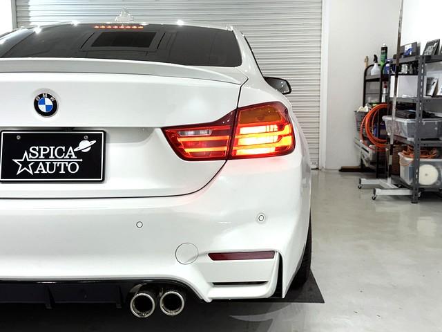 ４シリーズ ４２０ｉクーペ　Ｍスポーツ　☆Ｍ４仕様☆Ｍ４ルック社外エアロ（前後バンパー・ミラー・ブラックキドニーグリル・エアブリーザー）／ＧＳＰマフラー／トランクスポイラー／ＧＳＰ　Ｄ２２　１９ＡＷ／インナードアハンドルべたつき対策済み（27枚目）