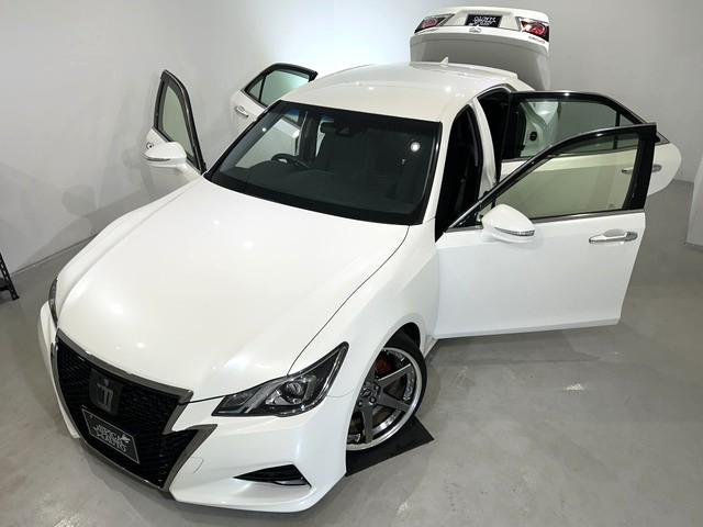 クラウン アスリートＳ－Ｔ　後期型／ターボ車／ＴＥＩＮ車高調／ＷＯＲＫ　ジースト２０ＡＷ／リアスポイラー／リアトランクスポイラー／前後クリアランスソナー／トヨタセーフティーセンス／スペアキー／バックカメラ／フルセグＴＶ（12枚目）