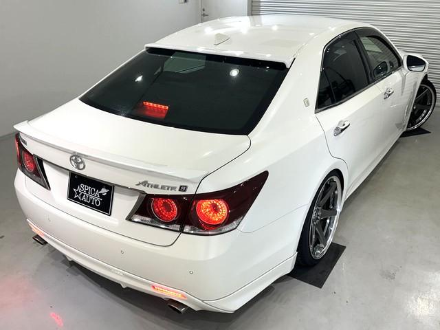 クラウン アスリートＳ－Ｔ　後期型／ターボ車／ＴＥＩＮ車高調／ＷＯＲＫ　ジースト２０ＡＷ／リアスポイラー／リアトランクスポイラー／前後クリアランスソナー／トヨタセーフティーセンス／スペアキー／バックカメラ／フルセグＴＶ（27枚目）