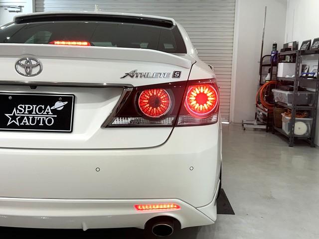 クラウン アスリートＳ－Ｔ　後期型／ターボ車／ＴＥＩＮ車高調／ＷＯＲＫ　ジースト２０ＡＷ／リアスポイラー／リアトランクスポイラー／前後クリアランスソナー／トヨタセーフティーセンス／スペアキー／バックカメラ／フルセグＴＶ（35枚目）