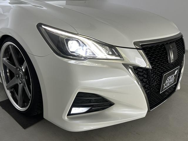 クラウン アスリートＳ－Ｔ　後期型／ターボ車／ＴＥＩＮ車高調／ＷＯＲＫ　ジースト２０ＡＷ／リアスポイラー／リアトランクスポイラー／前後クリアランスソナー／トヨタセーフティーセンス／スペアキー／バックカメラ／フルセグＴＶ（38枚目）