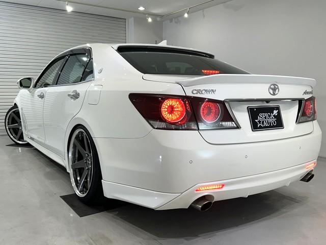 クラウン アスリートＳ－Ｔ　後期型／ターボ車／ＴＥＩＮ車高調／ＷＯＲＫ　ジースト２０ＡＷ／リアスポイラー／リアトランクスポイラー／前後クリアランスソナー／トヨタセーフティーセンス／スペアキー／バックカメラ／フルセグＴＶ（49枚目）