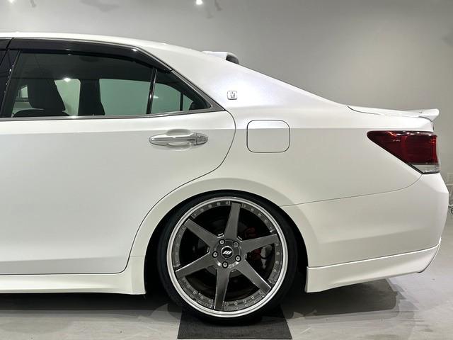 クラウン アスリートＳ－Ｔ　後期型／ターボ車／ＴＥＩＮ車高調／ＷＯＲＫ　ジースト２０ＡＷ／リアスポイラー／リアトランクスポイラー／前後クリアランスソナー／トヨタセーフティーセンス／スペアキー／バックカメラ／フルセグＴＶ（51枚目）