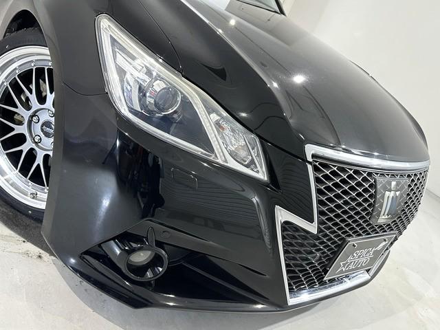 クラウンハイブリッド アスリートＧ　サンルーフ／ブラックレザーシート／車高調／ｌｅｖａｎｎａ　１９ＡＷ／社外アンビエントライト／シートヒーター＆クーラー／コーナーセンサー／追従式クルコン／リアロールサンシェード／イエローフォグランプ（22枚目）