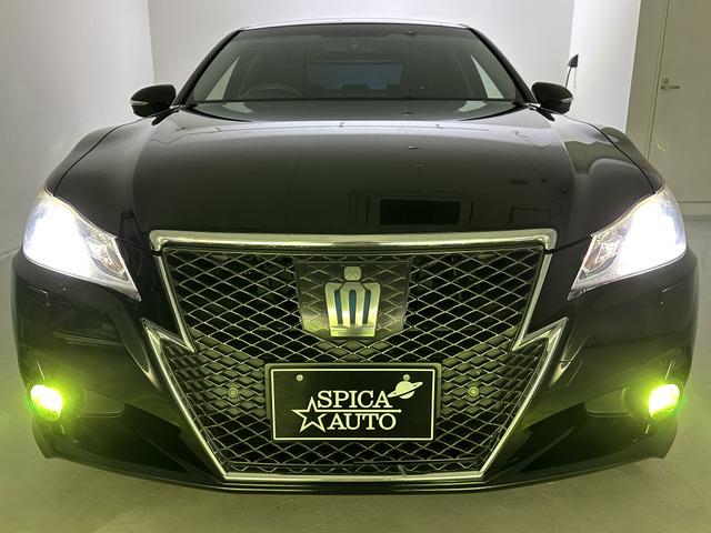 クラウンハイブリッド アスリートＧ　サンルーフ／ブラックレザーシート／車高調／ｌｅｖａｎｎａ　１９ＡＷ／社外アンビエントライト／シートヒーター＆クーラー／コーナーセンサー／追従式クルコン／リアロールサンシェード／イエローフォグランプ（39枚目）