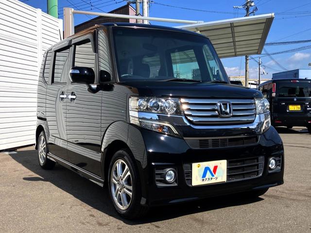 N-BOXカスタム G・Lパッケージ 電動スライドドア 純正SDナビ バックカメラ 禁煙車 HIDヘッド ETC オートエアコン 純正14インチアルミ CD DVD再生 地デジ(17枚目)