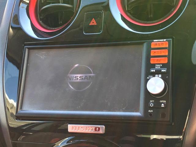 ノート ニスモ 純正SDナビ バックカメラ 禁煙車 HIDヘッド ETC オートライト オートエアコン 純正16インチアルミ Bluetooth CD フルセグ HIDフォグ(3枚目)