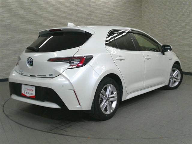 カローラスポーツ ハイブリッドG 衝突軽減 イモビ アルミ 地デジ メモリーナビゲーション サイドエアバッグ クルコン ナビTV LEDヘッドライト ESC ETC オートエアコン パワステ ABS エアバッグ DVD再生 キーフリー(7枚目)