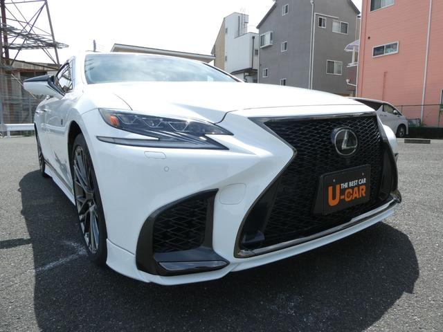 ＬＳ ＬＳ５００　Ｆスポーツ　マークレビンソン　デジタルインナーミラー　ムーンルーフ　赤革　パワーシート　地デジ　ドライブレコーダー　２１インチアルミ（3枚目）