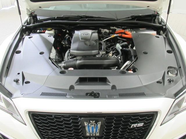 クラウンハイブリッド RS リミテッド LEDヘッドライト サイドエアバッグ 1オーナー 盗難防止システム Pシート Bカメラ エアバッグ 本革シート DVD ABS クルーズコントロール キーレス フルセグ スマートキー アルミホイール(33枚目)