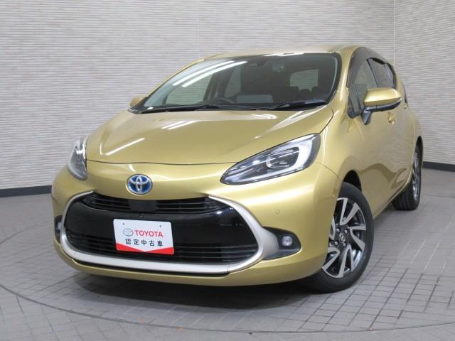 アクア Z LEDヘッドライト スマートキー 100V電源 イモビライザー アルミホイール オートクルーズコントロール エアコン ESC ナビ カーテンエアバッグ ETC キーレス パワーウインドウ ABS(4枚目)