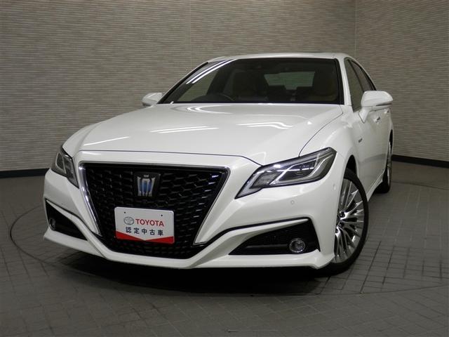 クラウンハイブリッド S エレガンススタイル 両側Pドア 1オナ スマートキーPスタート リアカメラ アイドリングSTOP ETC車載器 オートエアコン イモビライザー オートクルーズコントロール キーレス ナビTV ABS 3列 メモリナビ(4枚目)