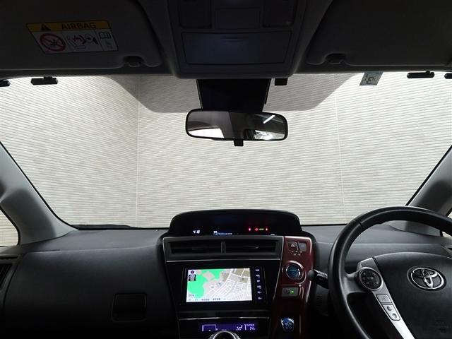 プリウスアルファ G エアコンパワステ ESC 運転席パワーシート 地デジ アルミホイール 1オーナー メモリナビ クルコン ナビ&TV 盗難防止 キーレス 3列シート パワーウインドウ ABS パワーステアリング(24枚目)