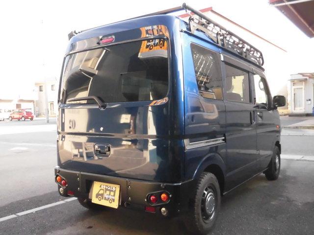 エブリイ ＰＣ　ダムド　リトルＤ　軽キャン仕様　電子レンジ　冷蔵庫　ナビ＆ＴＶ　バックカメラ　天井断熱施工　２０００Ｗインバータ　１００ＡＨサブバッテリー　走行充電　外部充電　ミニシンク　下駄箱　ベットマット新品（9枚目）