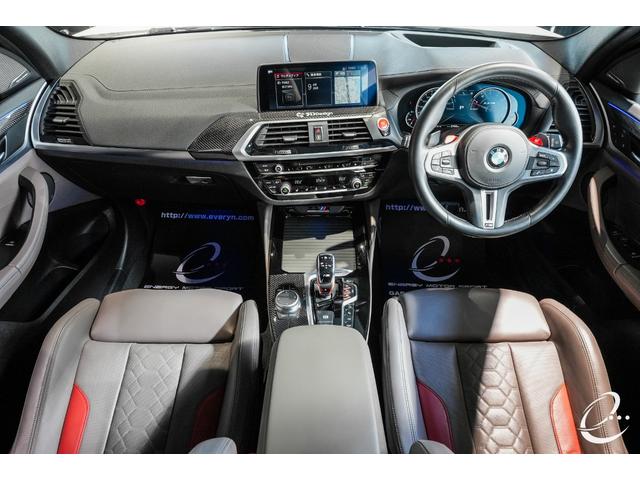 Ｘ３ Ｍ コンペティション　３ＤデザインＦ，Ｓ，Ｒフルエアロ　ＢＢＳ鍛造２１インチ　ＫＷ車高調　パノラマガラスサンルーフ　Ｉｎｄｉｖｉｄｕａｌエクステンド・メリノ・レザー　ハーマンカードンサウンドシステム（6枚目）