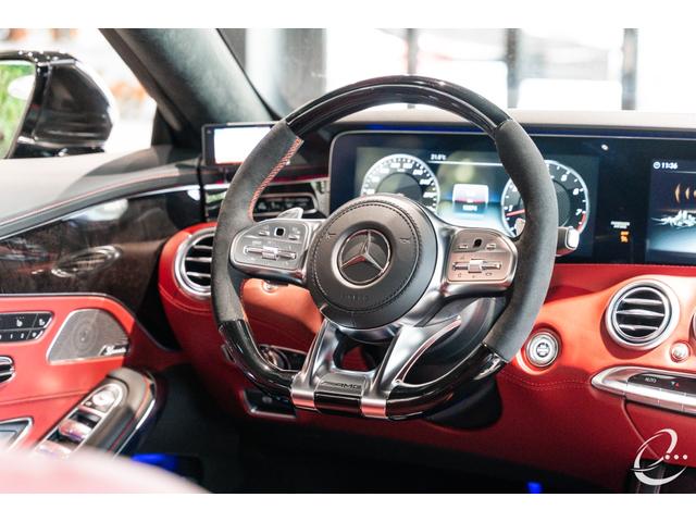 Sクラス S63 4マチック+ クーペ セレナイトグレーマグノ AMG 東京世田谷 特別オーダー車 後期モデル AMGダイナミックパッケージ AMGパフォーマンス ステアリン OP166 Designo Exclusiveナッパレザー(14枚目)