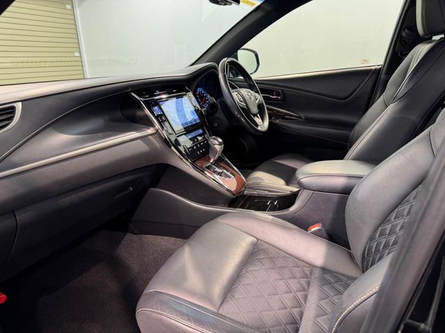 ハリアー プレミアム モデリスタエアロ 社外ナビ TV ハーフレザーシート パワーシート パワーバックドア オートマチックハイビーム 横滑り防止装置(27枚目)