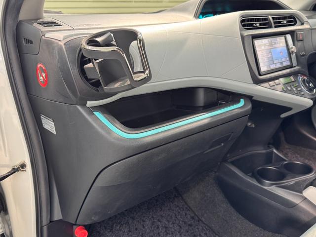 アクア Ｓ　純正ナビ　フルセグＴＶ　バックカメラ　ＥＴＣ　フロントフォグランプ　オートライト　ステアリングスイッチ　エコモード　ＥＶモード（55枚目）