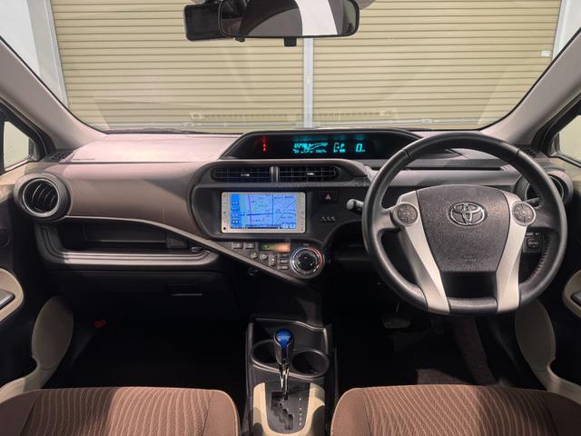 アクア Ｇ　ナビ　ワンセグＴＶ　Ｂｌｕｅｔｈｏｏｔｈ接続　バックカメラ　ＥＴＣ　ドライブレコーダー　純正エアロ　プッシュスタート　スマートキー（43枚目）