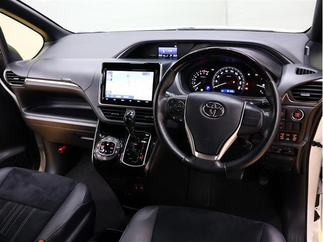 エスクァイア Gi プレミアムパッケージ ブラックテーラード フルセグ メモリーナビ DVD再生 後席モニター バックカメラ 衝突被害軽減システム ETC 両側電動スライド LEDヘッドランプ 乗車定員7人 3列シート アイドリングストップ(5枚目)