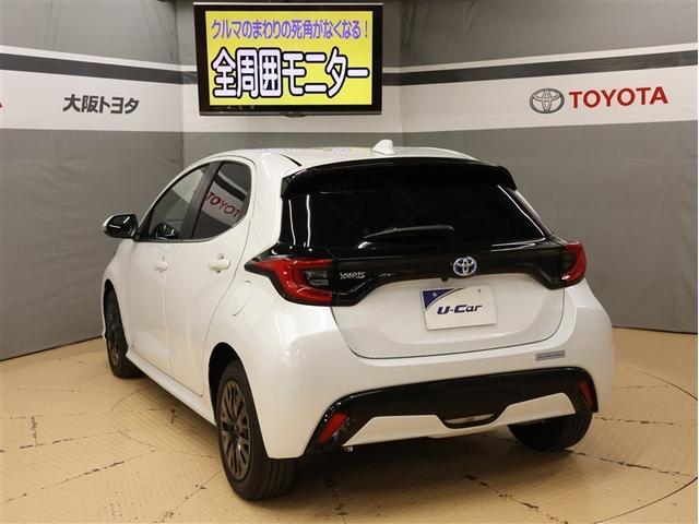 ヤリス ハイブリッドＺ　フルセグ　メモリーナビ　バックカメラ　衝突被害軽減システム　ＥＴＣ　ＬＥＤヘッドランプ　車線逸脱装置　オートマチックハイビーム　ブラインドスポットモニター　パノラミックビューモニター（4枚目）