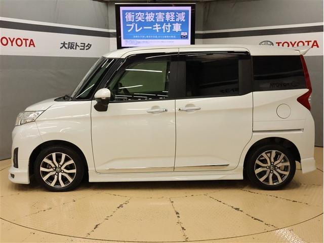 ルーミー カスタムG-T フルセグ メモリーナビ DVD再生 バックカメラ 衝突被害軽減システム ETC 両側電動スライド LEDヘッドランプ フルエアロ アイドリングストップ(3枚目)