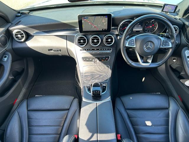 Cクラスステーションワゴン C200 ステーションワゴン スポーツ本革仕様 半年保証付 ブラック革シート パワーシート/シートヒーター ヘッドアップディスプレイ ブラインドスポットアシスト ルーフレール LEDヘッドライト パドルシフト メーカーナビ フルセグ Bカメラ(2枚目)
